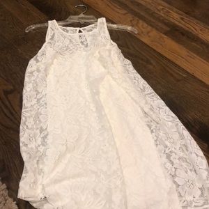 Hollister cream sundress lace